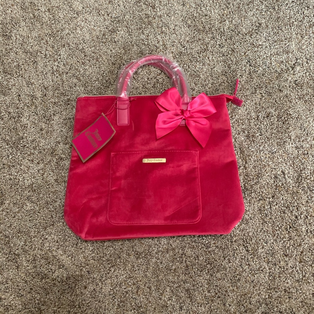 Juicy Couture Velvet Pink Backpack